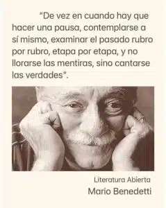 Benedetti, el poeta que invitaba a cantarnos las verdades